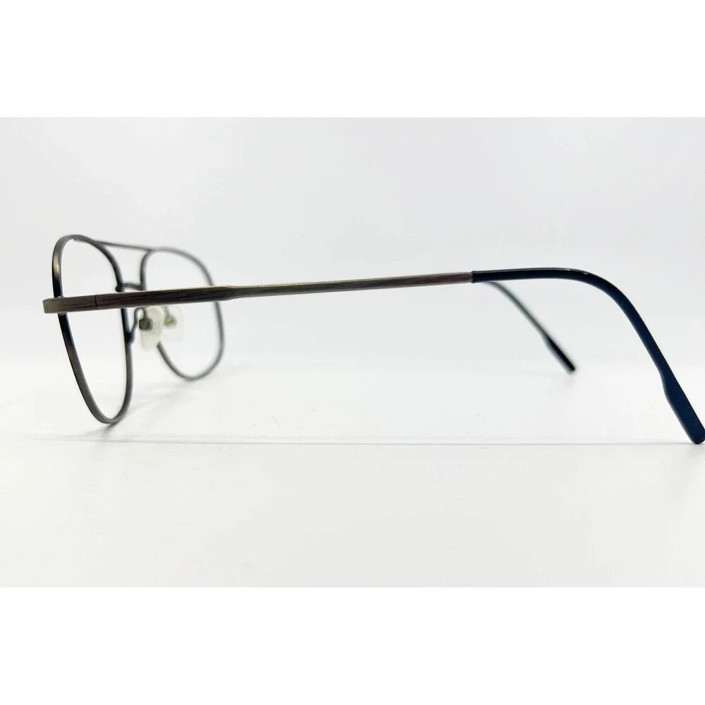 Kirkland Signature Arturo Eyeglasses Mens Pewter Aviator Metal 58-19-145